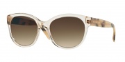 Burberry BE4187 Sunglasses Sunglasses - 350313 Transparent Grey / Brown Gradient