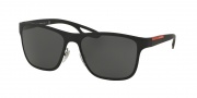 Prada PS 56QS Sunglasses LJ Silver Sunglasses - DG01A1 Black Rubber / Grey