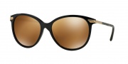 Burberry BE4186 Sunglasses Sunglasses - 30016H Black / Brown Mirror Gold