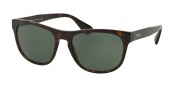 Prada PR 14RS Sunglasses Sunglasses - 2AU3O1 Havana / Grey Green