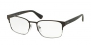 Prada PR 64RV Eyeglasses Eyeglasses - LAH1O1 Matte Brown / Gunmetal