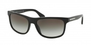 Prada PR 15RS Sunglasses Plaque Sunglasses - 1AB0A7 Black / Grey Gradient