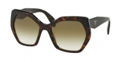 Prada PR 16RS Sunglasses Sunglasses - 2AU4M0 Havana / Brown Green Gradient