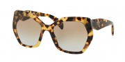 Prada PR 16RS Sunglasses Sunglasses - 7S04S2 Medium Havana / Light Blue Gradient Light Brown