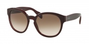 Prada PR 18RS Sunglasses Sunglasses - UAN0A6 Opal Burgund / Brown Gradient