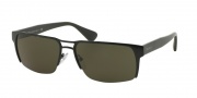 Prada PR 52RS Sunglasses Sunglasses - 1BO4J1 Matte Black / Dark Green
