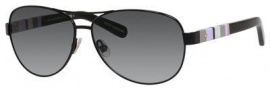 Kate Spade Dalia/S Sunglasses Sunglasses - 0W92 Shiny Black (Y7 gray gradient lens)