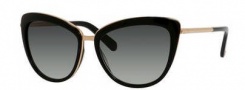Kate Spade Kandi/S Sunglasses Sunglasses - 0W63 Black (Y7 gray gradient lens)