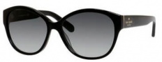 Kate Spade Kiersten/S Sunglasses Sunglasses - 0807 Black (Y7 gray gradient lens)