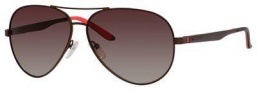 Carrera 8010/S Sunglasses Sunglasses - 0NLX Semi Matte Brown (LA brown gradient polz lens)