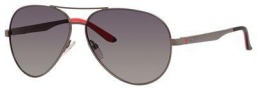 Carrera 8010/S Sunglasses Sunglasses - 0R80 Semi Matte Dark Ruthenium (WJ gradient shaded polarized lens)