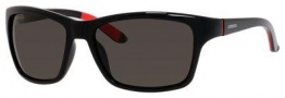 Carrera 8013/S Sunglasses Sunglasses - 0D28 Shiny Black (M9 gray polarized lens)