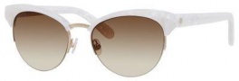 Kate Spade Ziba/S Sunglasses Sunglasses - 0FD1 White Mother Of Pearl (Y6 brown gradient lens)