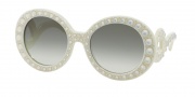Prada PR 31PS Sunglasses Ornate Sunglasses - TKL0A7 Ivory / Grey Gradient