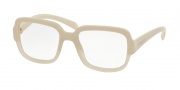 Prada PR 15RV Eyeglasses Eyeglasses - TKO1O1 Opal Ivory on Matte Ivory