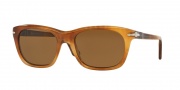 Persol PO3101S Sunglasses Sunglasses - 101857 Striped Light Havana / Polarized Brown