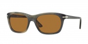 Persol PO3101S Sunglasses Sunglasses - 101733 Striped Grey Havana / Brown