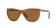 Persol PO3097S Sunglasses Classics Sunglasses - 101857 Stripped Light Havana / Polarized Brown
