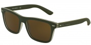 Dolce & Gabbana DG6095 Sunglasses Sunglasses - 289873 Top Crystal/Green Rubber / Brown