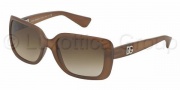 Dolce & Gabbana DG6093 Sunglasses Sunglasses - 267913 Opal Matte Brown / Brown Gradient