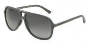 Dolce & Gabbana DG6092 Sunglasses Sunglasses - 2901T3 Grey Rubber / Polarized Grey Gradient