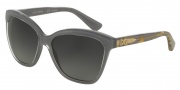 Dolce & Gabbana DG4251 Sunglasses Sunglasses - 2921T3 Crystal on Grey / Polarized Grey Gradient
