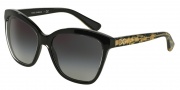 Dolce & Gabbana DG4251 Sunglasses Sunglasses - 29178G Crystal on Black / Grey Gradient