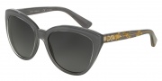 Dolce & Gabbana DG4250 Sunglasses Sunglasses - 2921T3 Crystal on Grey / Polarized Grey Gradient