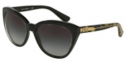 Dolce & Gabbana DG4250 Sunglasses Sunglasses - 29178G Crystal on Black / Grey Gradient