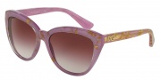 Dolce & Gabbana DG4250 Sunglasses Sunglasses - 29198H Leaf Gold on Violet / Violet Gradient