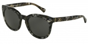Dolce & Gabbana DG4249 Sunglasses Sunglasses - 293387 Black Marble / Dark Grey
