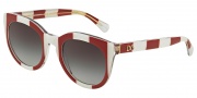 Dolce & Gabbana DG4249 Sunglasses Sunglasses - 30248G Striped Red / Grey Gradient