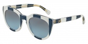 Dolce & Gabbana DG4249 Sunglasses Sunglasses - 30278F Striped Blue / Blue Gradient