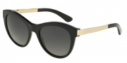 Dolce & Gabbana DG4243 Sunglasses Sicilian Taste Sunglasses - 501/T3 Black / Polarized Grey Gradient