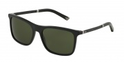 Dolce & Gabbana DG4242 Sunglasses Sunglasses - 193471 Matte Black / Grey Green