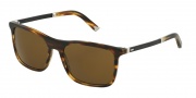 Dolce & Gabbana DG4242 Sunglasses Sunglasses - 267373 Striped Havana / Brown