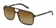 Dolce & Gabbana DG4241 Sunglasses Sunglasses - 502/T5 Havana / Polarized Brown Gradient