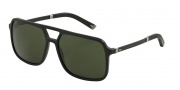 Dolce & Gabbana DG4241 Sunglasses Sunglasses - 193471 Matte Black / Grey Green