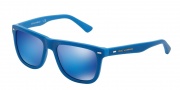 Dolce & Gabbana DG4238 Sunglasses Sunglasses - 290825 Top Transparent on Azure / Green Mirror Light Blue