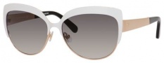 Kate Spade Raelyn/S Sunglasses Sunglasses - 0ERW White (F8 gray gradient lens)