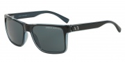 Armani Exchange AX4016 Sunglasses Sunglasses - 805187 Black/Transp. Blue Grey / Grey