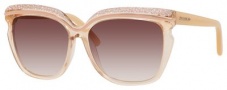 Jimmy Choo Sophia/S Sunglasses Sunglasses - 0DLN Nude (FM brown violet shaded lens)