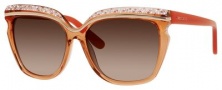 Jimmy Choo Sophia/S Sunglasses Sunglasses - 0DWU Transparent Coral (J6 brown gradient lens)