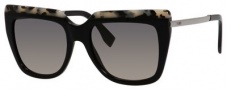 Fendi 0087/S Sunglasses Sunglasses - 0CU1 Havana Black Ruthenium (DX dark gray shaded lens)