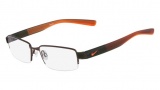 Nike 8165 Eyeglasses Eyeglasses - 215 Walnut Brown / Cargo Khaki