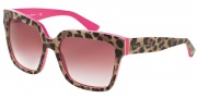 Dolce & Gabbana DG4234 Sunglasses Sunglasses - 28598H Top Leo on Fuxia / Violet Gradient