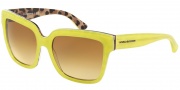Dolce & Gabbana DG4234 Sunglasses Sunglasses - 28842L Top Opal Yellow/Leo / Brown Gradient Yellow