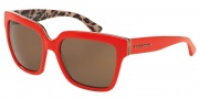 Dolce & Gabbana DG4234 Sunglasses Sunglasses - 288573 Top Opal Lobster/Leo / Brown