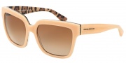 Dolce & Gabbana DG4234 Sunglasses Sunglasses - 288613 Top Opal Pink/Leo / Brown Gradient