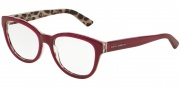 Dolce & Gabbana DG3209 Eyeglasses Eyeglasses - 2882 Top Opal Bordeaux/Leopard